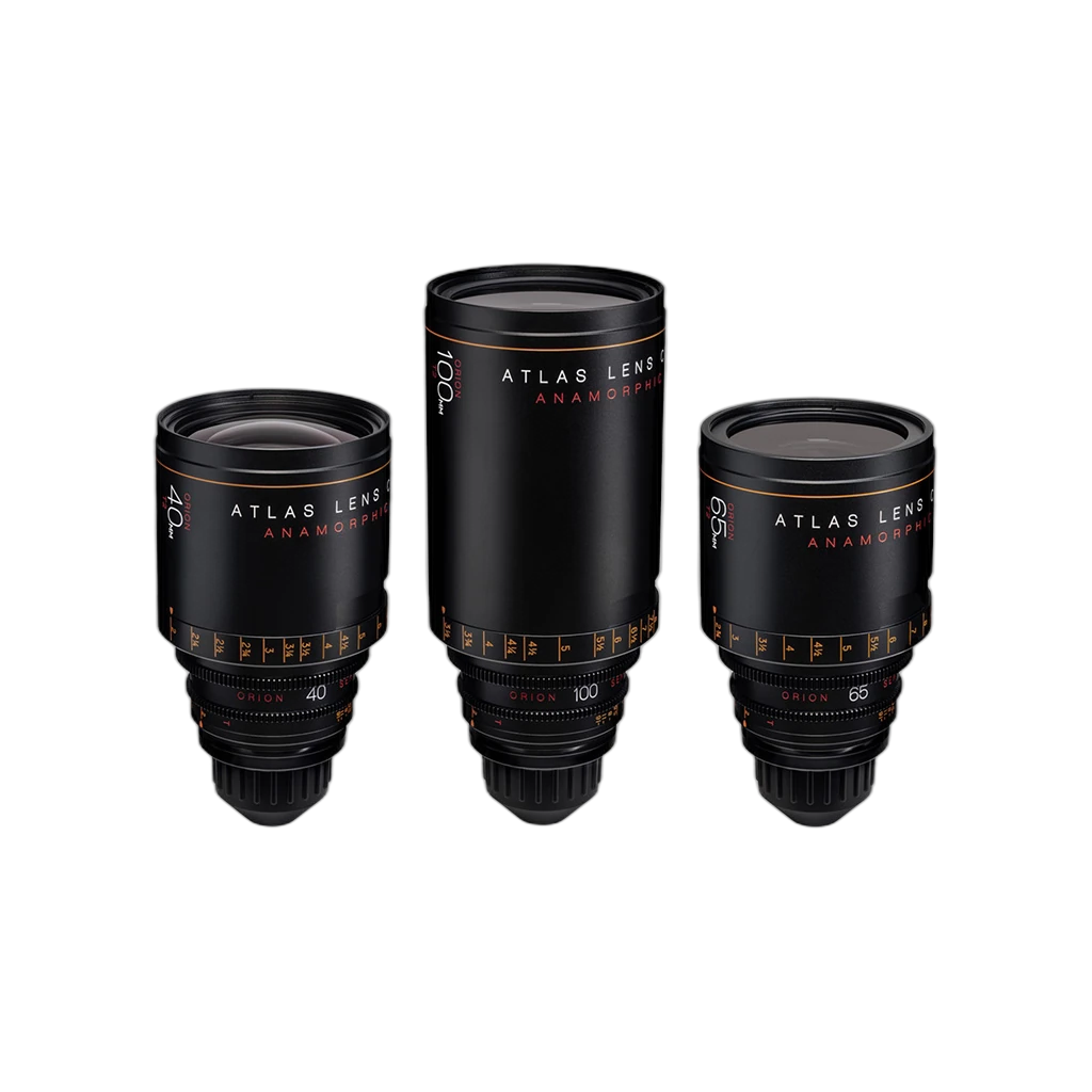 Atlas Lens Co. Orion Anamorphic Set a (40,65,100mm) 3
