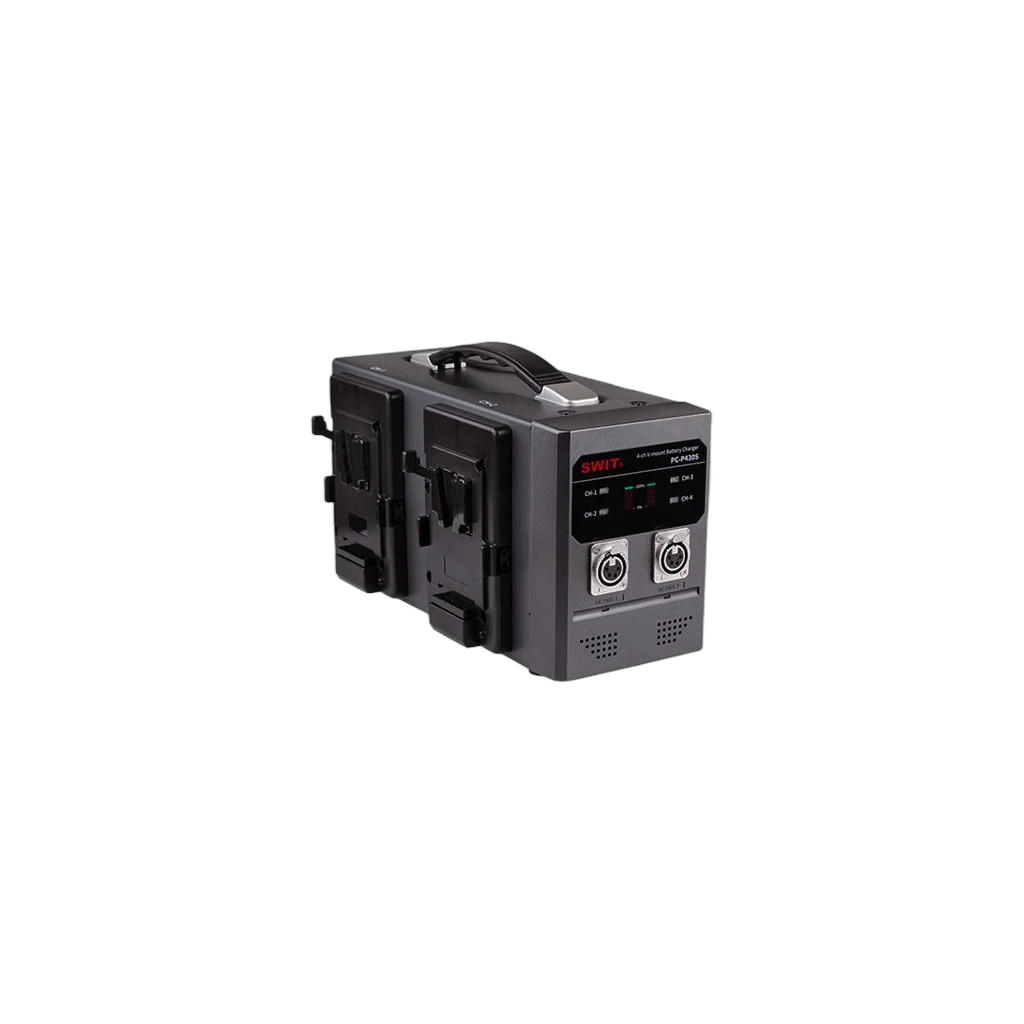 SWIT 4X SWIT 140Wh Pocket Battery (V-Mount) + Quad Charger