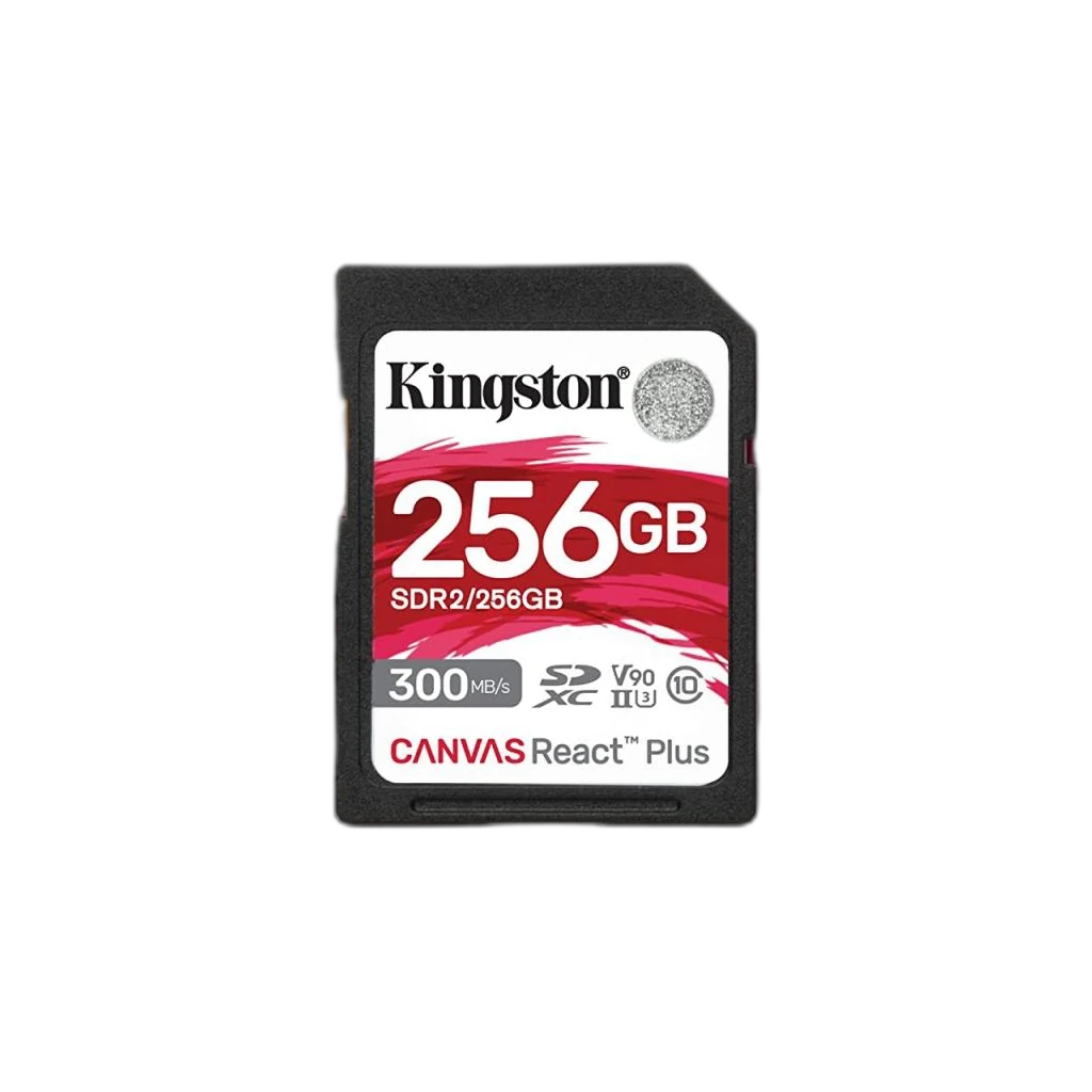 Kingston 256Gb Canvas React Plus Uhs-II Sdxc V90 3