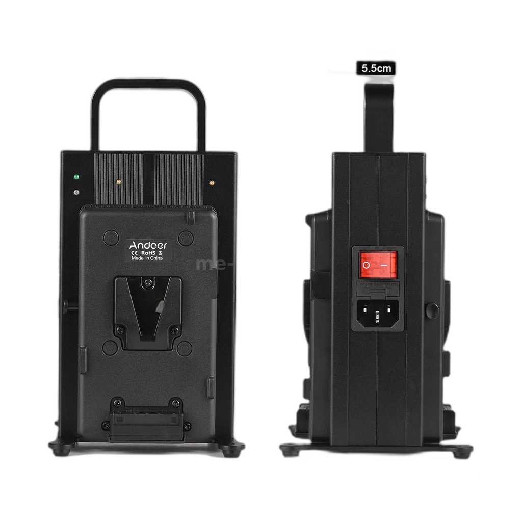 4× V-Mount 99Wh Batteries + Quad Charger Kit 3
