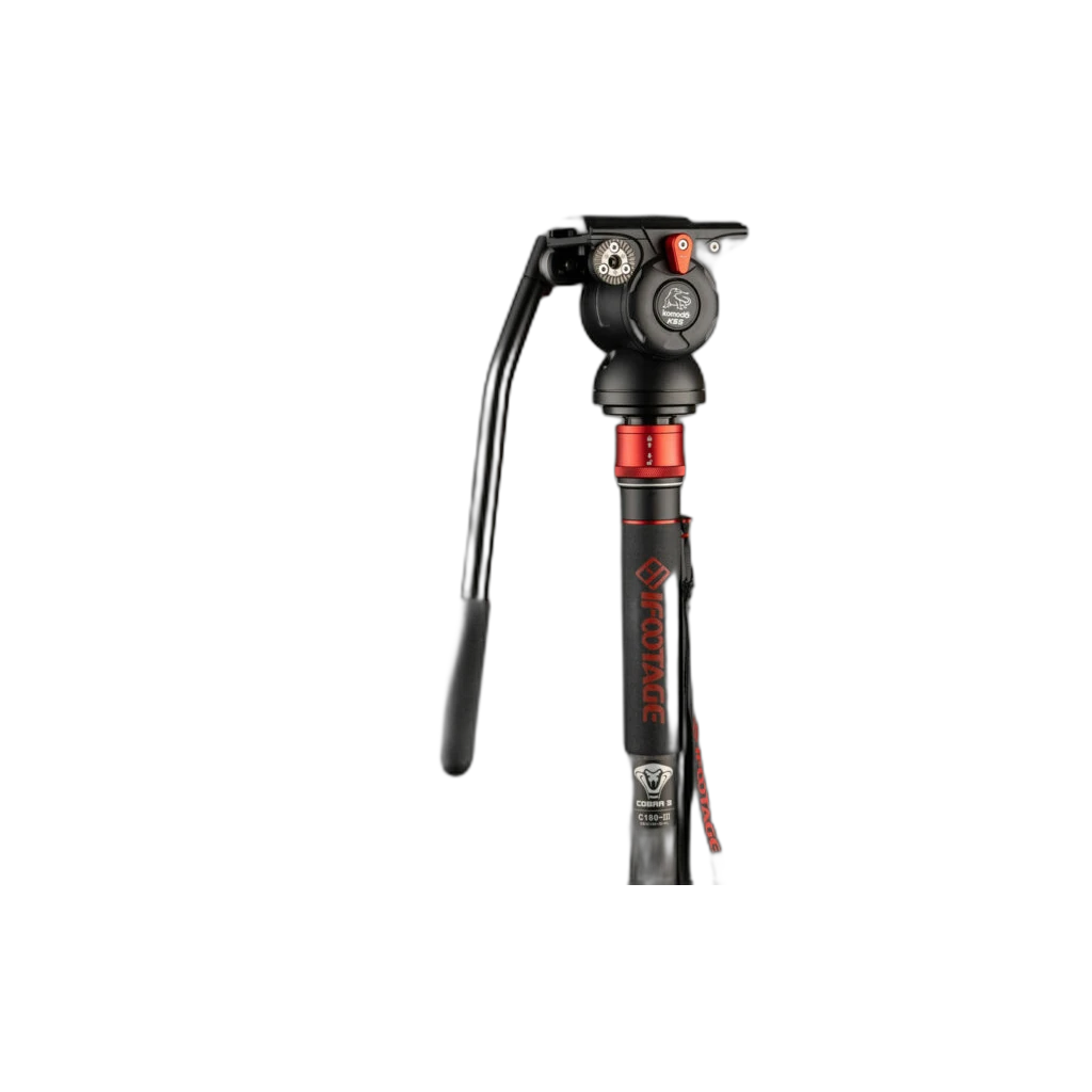 Ifootage Cobra 3 Carbon Fiber Monopod with K5S Fluid Head 2