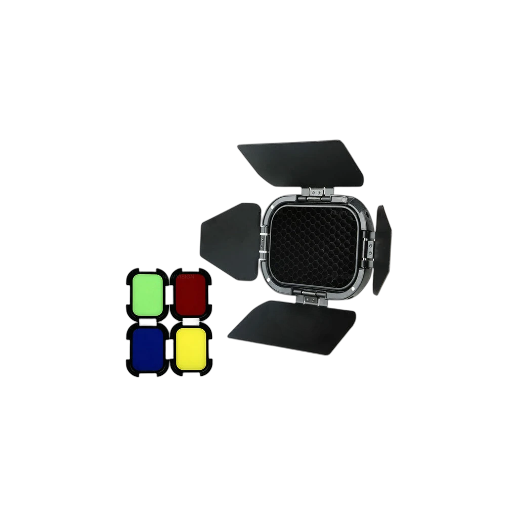 Godox Godox Barndoor Kit with 4 Color Gels for Ad200 Speedlight Head