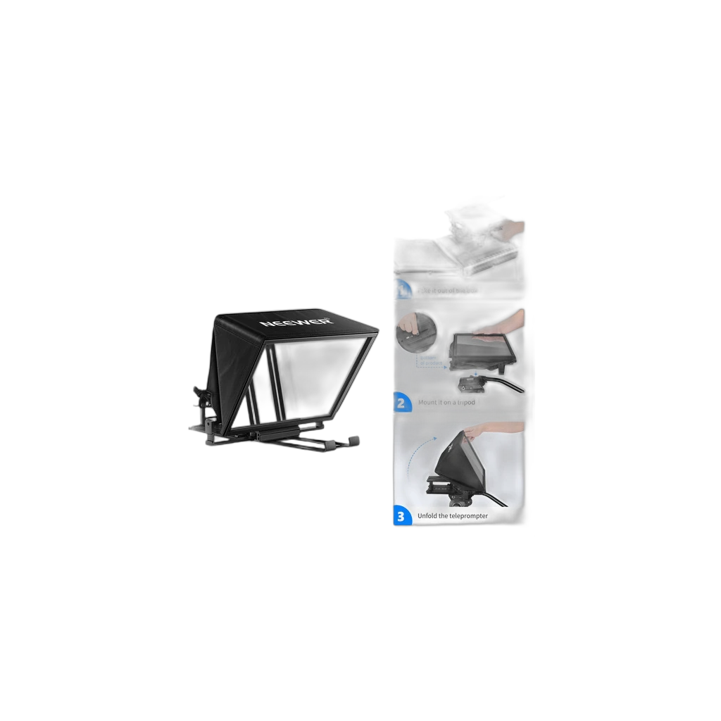 Neewer X14 Aluminum Teleprompter with Remote & Carry Case 3