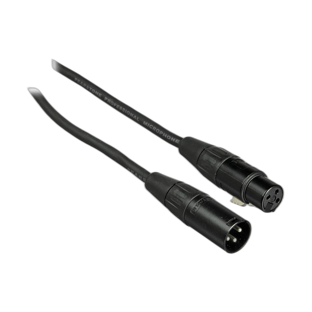 Pearstone Pm Series XLR Male to XLR Female Professional Microphone Cable (3', Black) 3