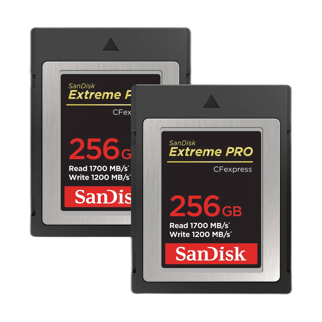 256Gb Extreme Pro CFexpress Card Type B + Reader 2