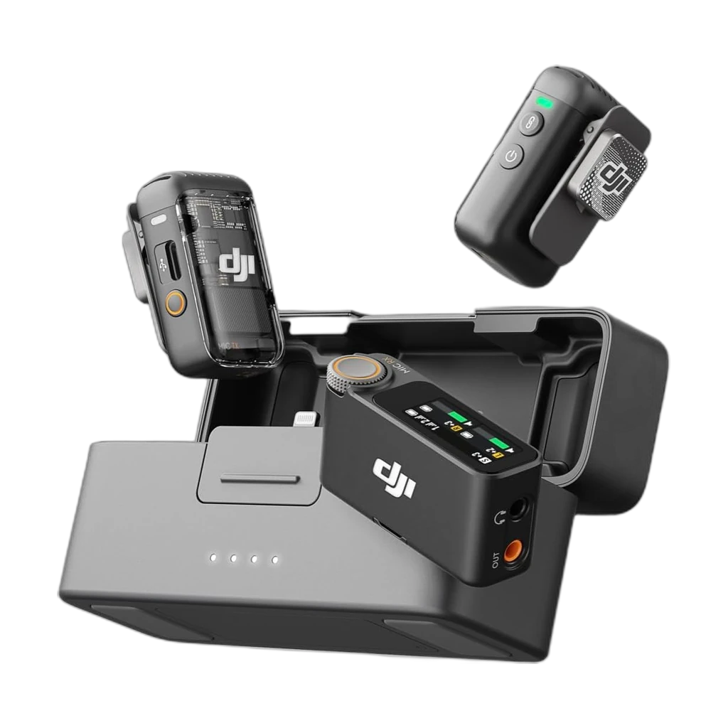 DJI Mic 2 Compact Digital Wireless Microphone System/Recorder for Camera & Smartphone (2.4 Ghz) 2