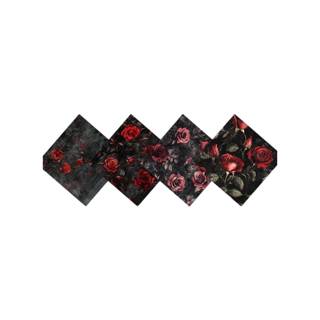 Rose Paper Background, 2.72 Wide, Without Stand 2