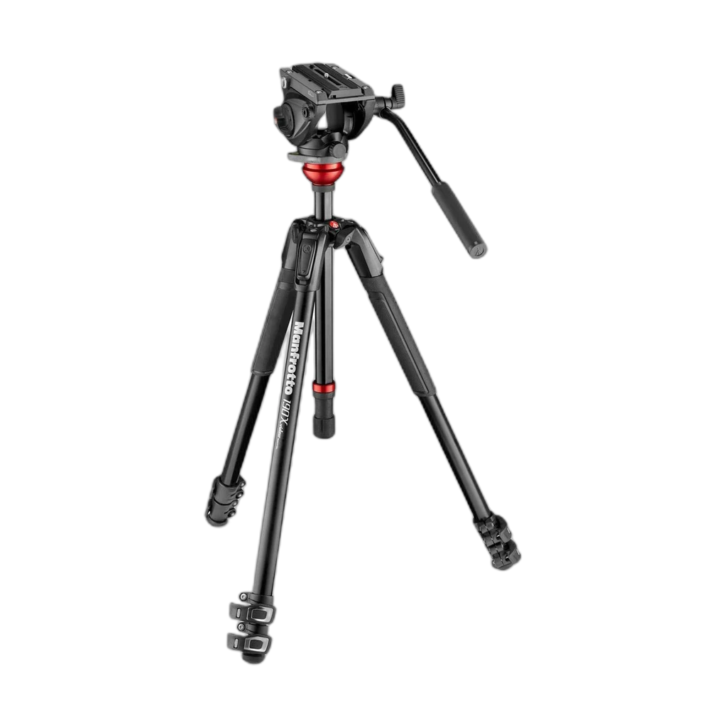 Manfrotto Manfrotto 190X 3-Section Aluminum Video Tripod with 500 Fluid Video Head