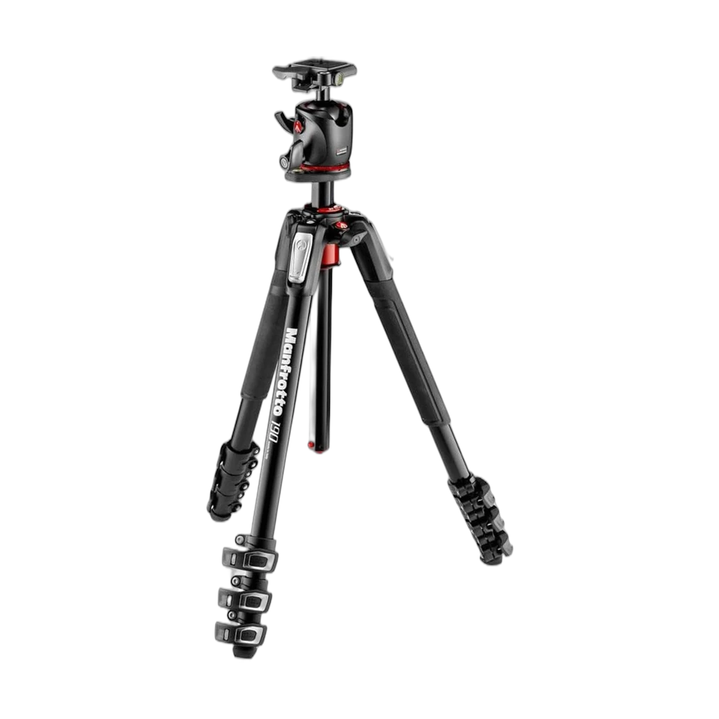 Manfrotto 190X 3-Section Aluminum Video Tripod with 500 Fluid Video Head 3