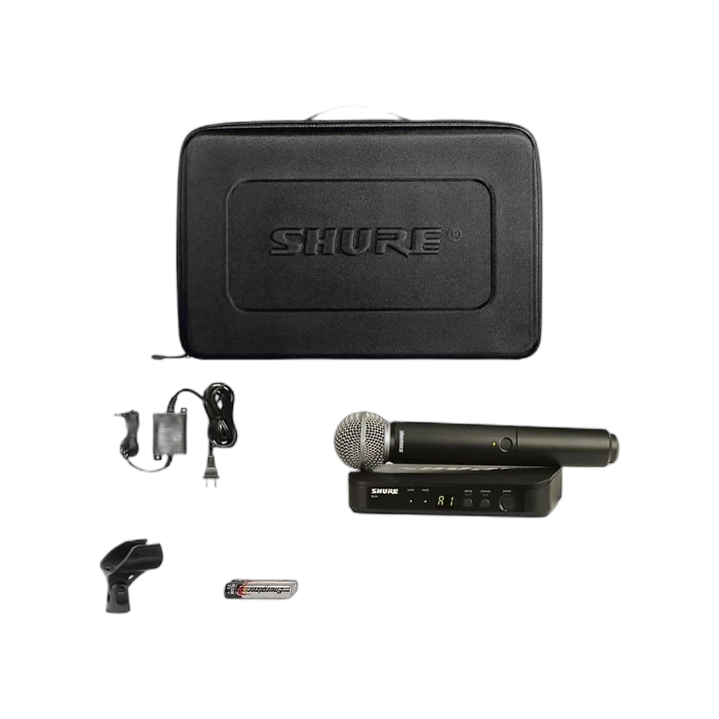 Shure Blx24/Sm58 Wireless Handheld Microphone System with Sm58 Capsule (H10: 542 to 572 Mhz) 3