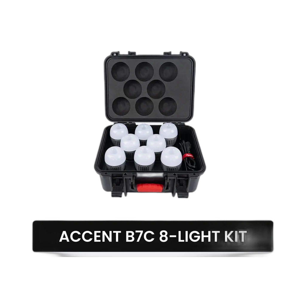 Aputure Accent B7C RGBWW LED 8-Light Kit with Charging Case 3