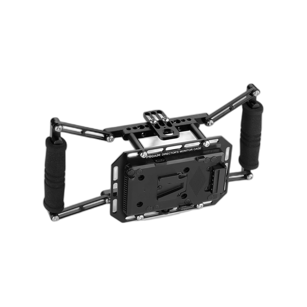 7" Cage Monitor with V Mount Battery Base 3