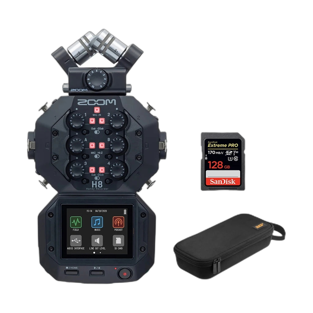 Zoom H8 8-Input / 12-Track Portable Handy Recorder 3