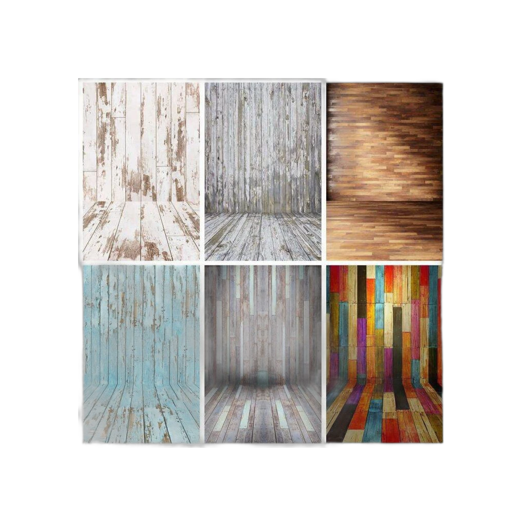 Colorful Wooden Photography Backdrop 70.55cm 3