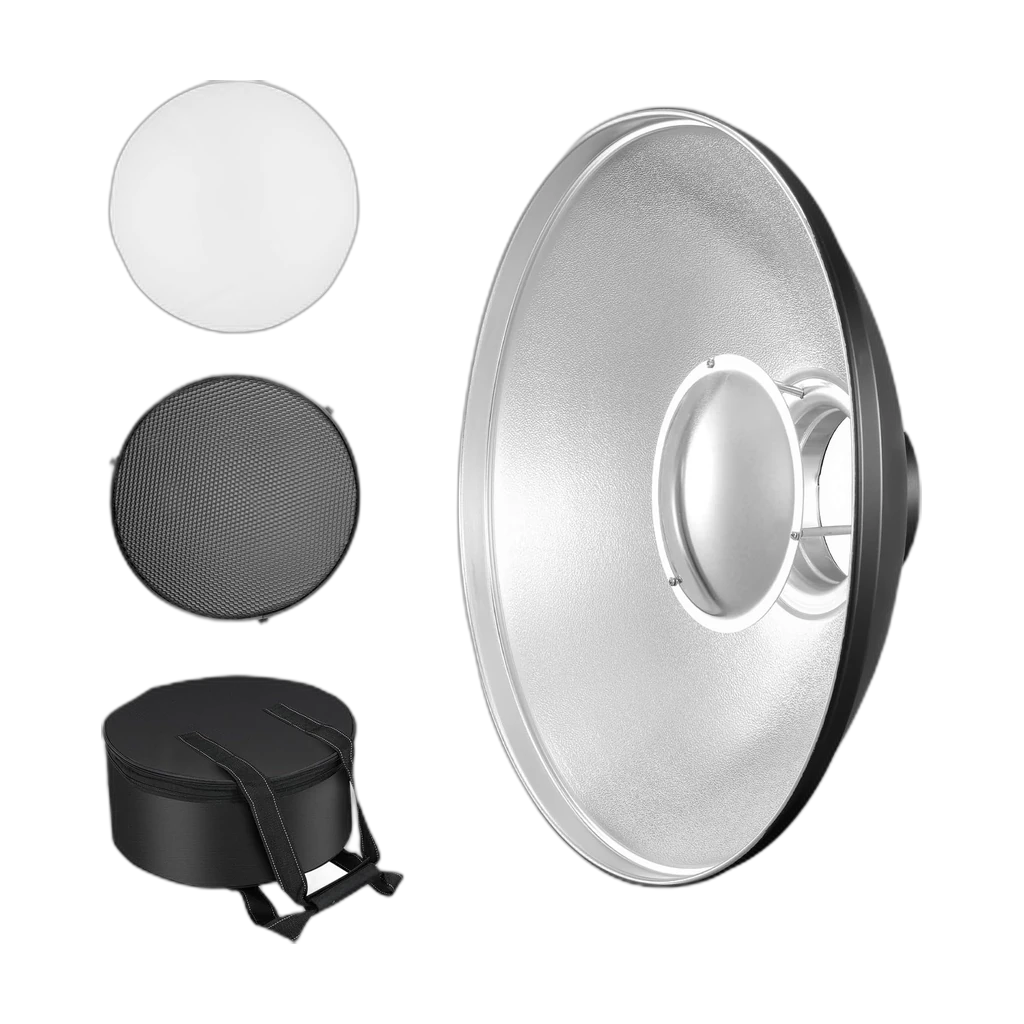Beauty Dish with Grid and Diffuser 2